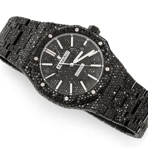 black gold audemars piguet|Audemars Piguet black diamonds.